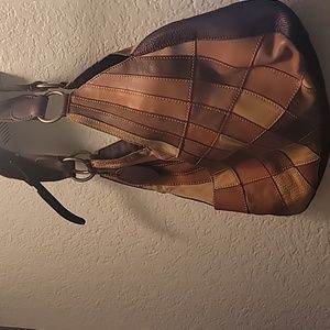 Brown Leather & Suede purse.